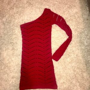 Bebe red bodycon mini dress